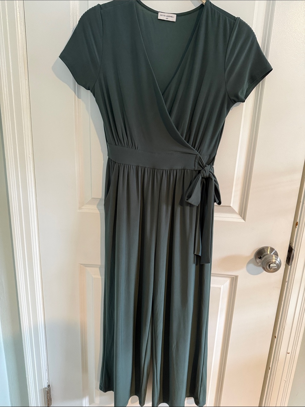 Petite Assembly Tie Waist Jumpsuit with Pockets